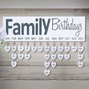 Family Birthday Calendar Reminder NEW IN BOX great gift